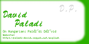 david paladi business card